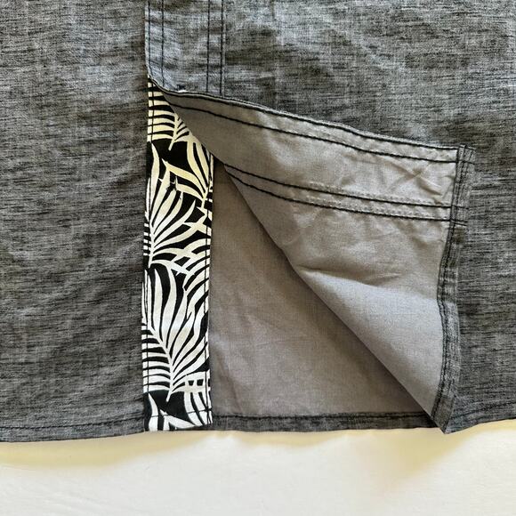 NEW Company Eighty One Button Down Shirt Short Sleeve Flip Cuff Sleeve Black 3XL - Picture 5 of 12